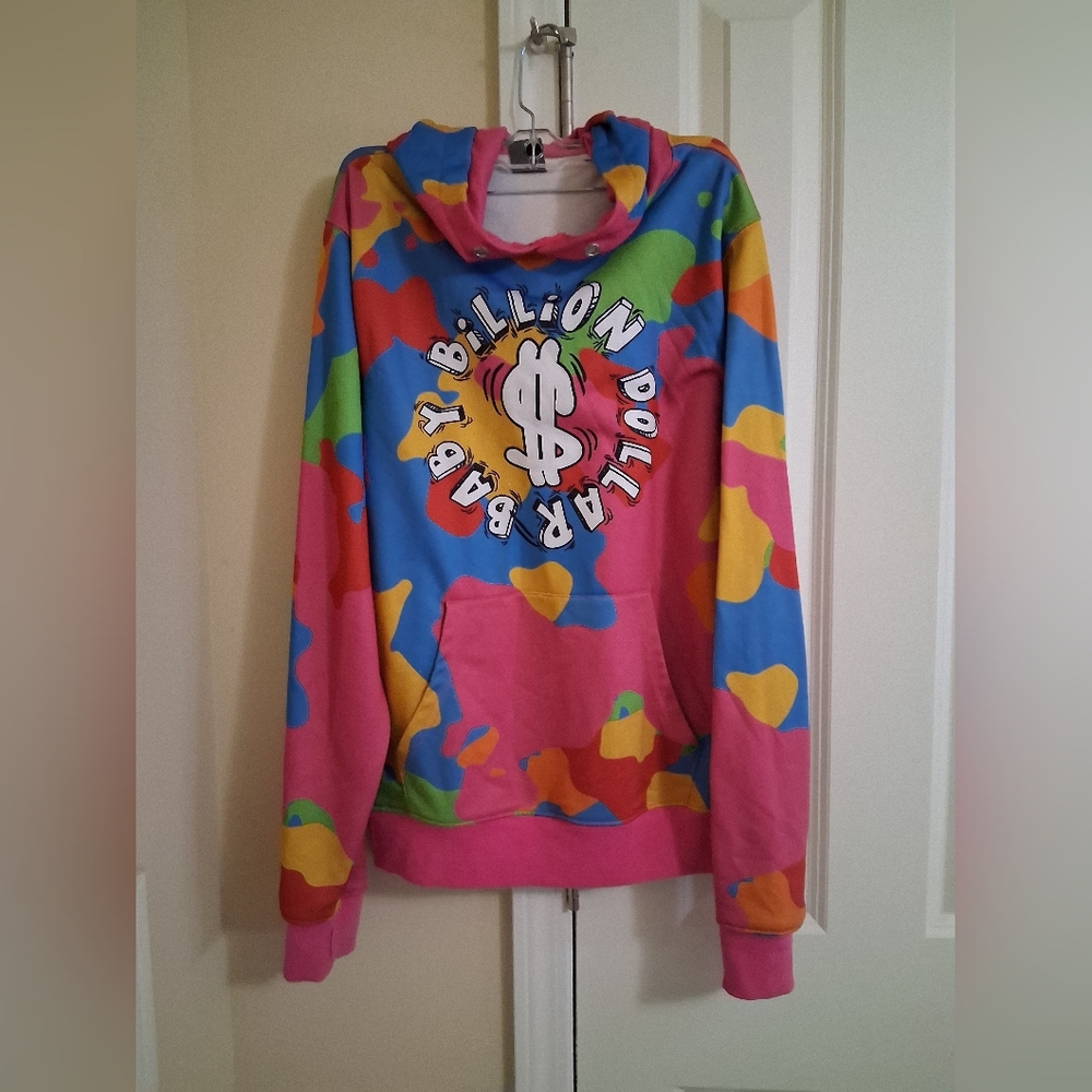 Billion Dollar Baby Colorful Hoodie Sz S